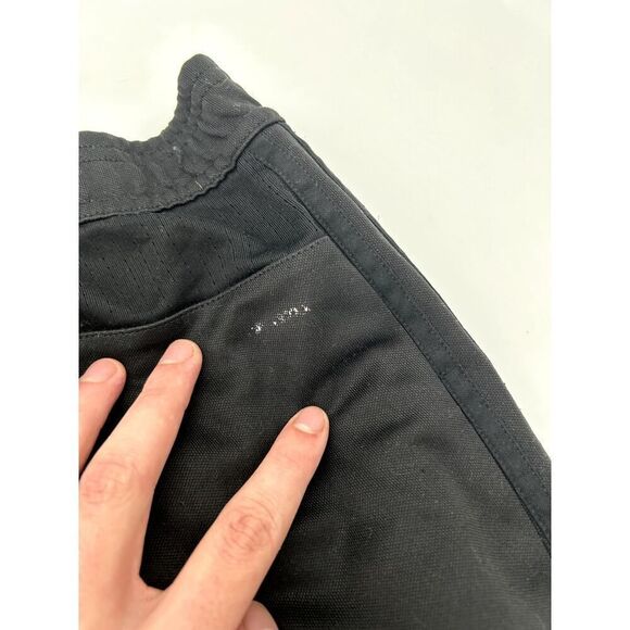 Adidas Pant Men's Small Black Elastic Waist Pockets Straight Leg Pull On Outdoor - Picture 4 of 5